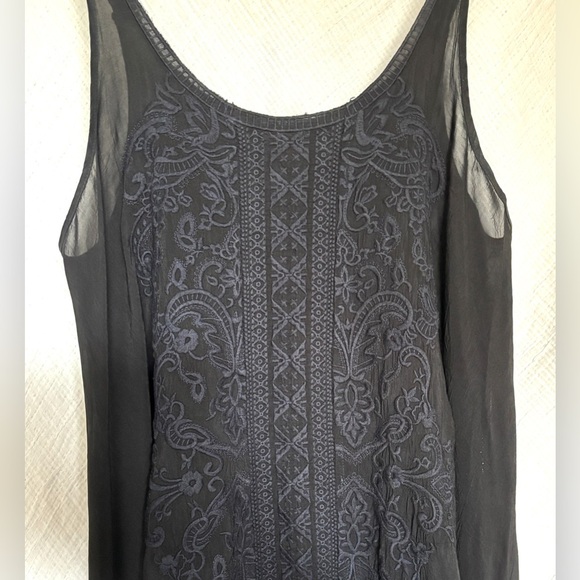 Johnny Was black embroidered black Rayon dress, size S/M
Retail $625 - Picture 3 of 4